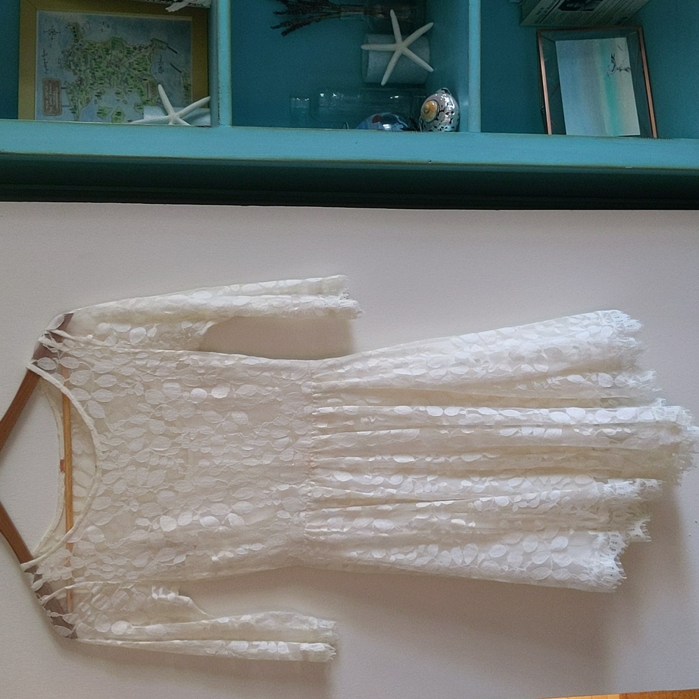 Free People White Lace Dress